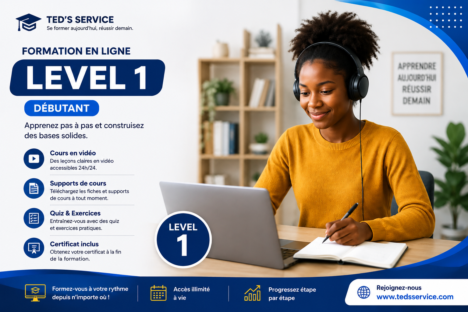 Formation en ligne Level 1(Niveau 1)